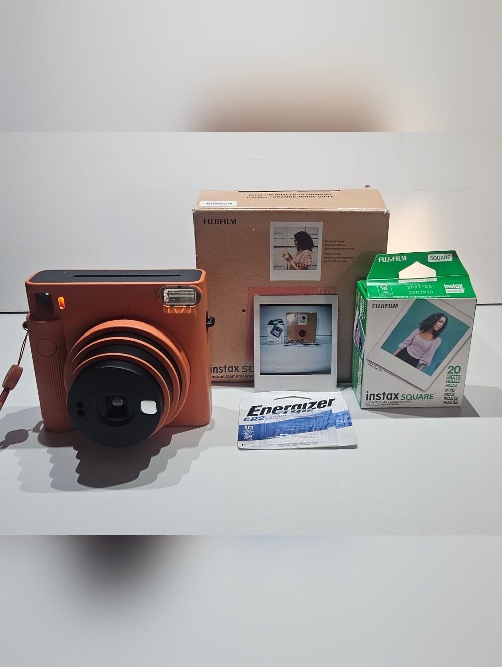 Fujifilm Instax Square SQ1 Instant Camera - Terracotta Orange Tested And Working